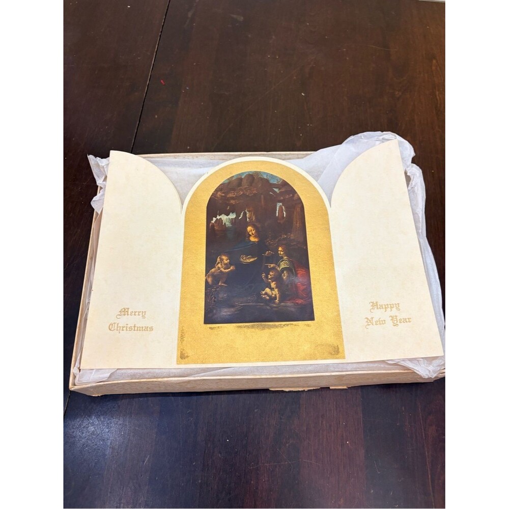 26 Vintage Hallmark Crown Christmas Cards Leonardo da Vinci